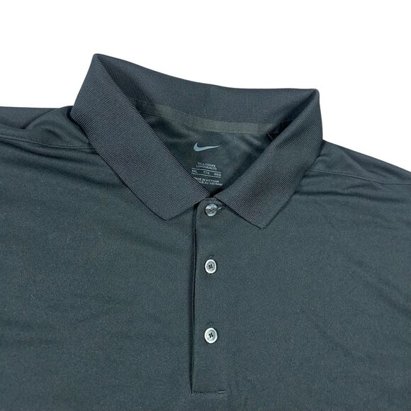 Nike Dri Fit Performance Polo Shirt Men's 2XL Tall Black Golf DC1963-010 - Picture 1 of 12
